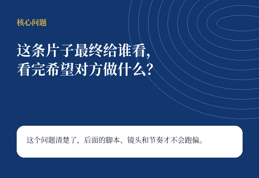 宣传片核心问题